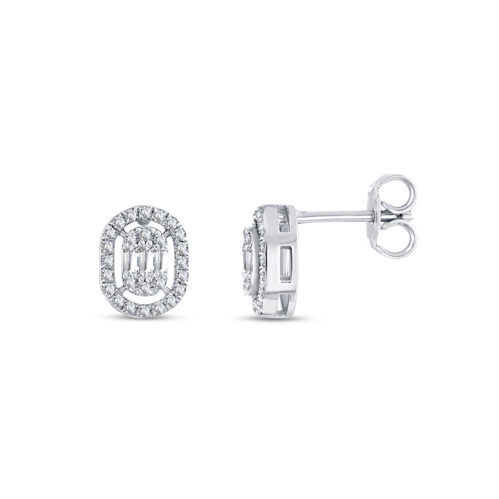 Pırlanta Fantezi Baget Küpe