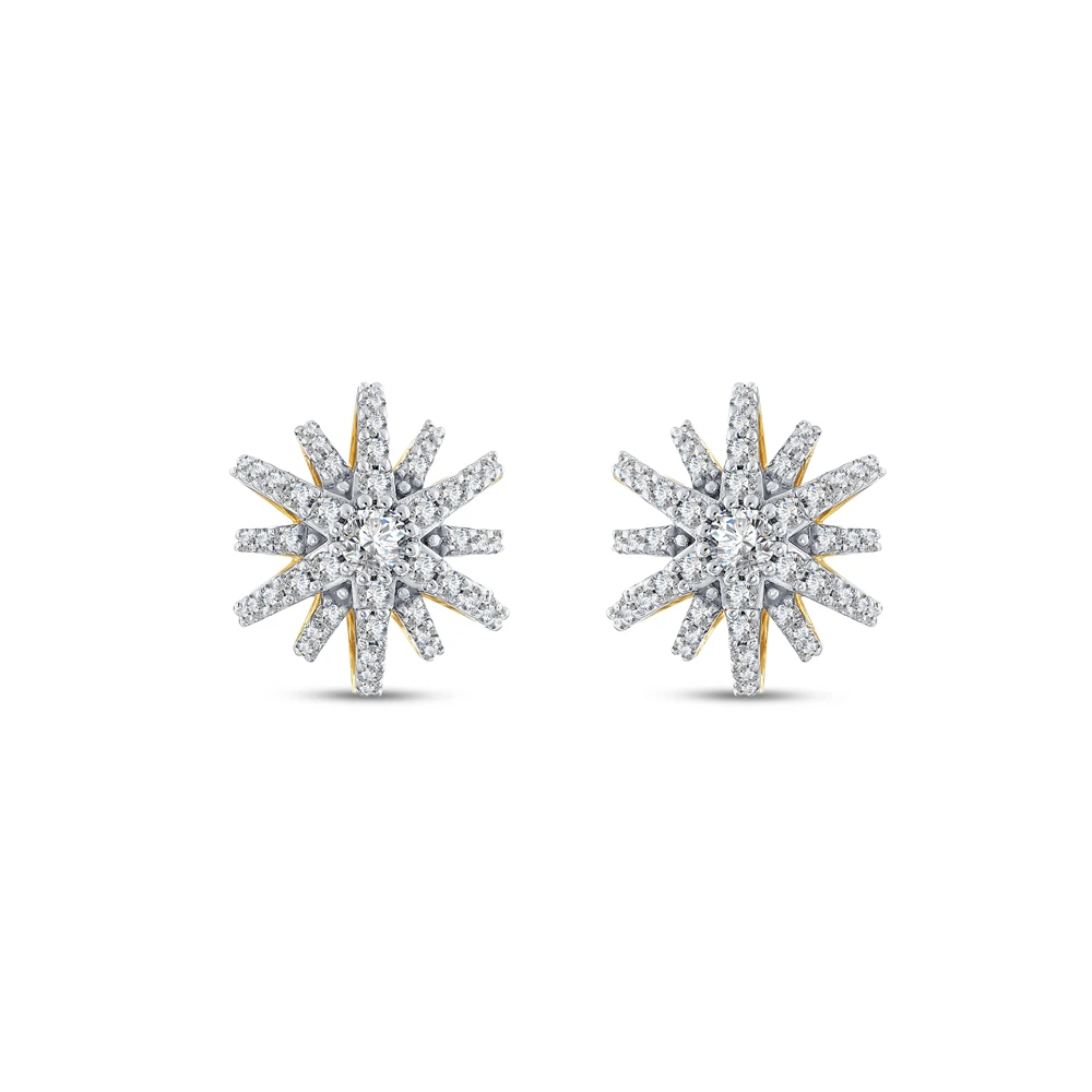 0.57 Karat Pırlanta Güneş Küpe