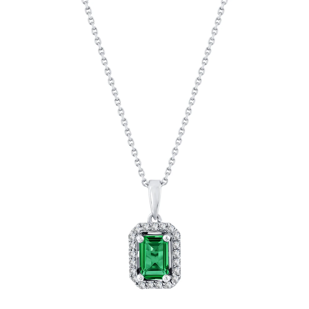 Pırlanta Zümrüt Kolye