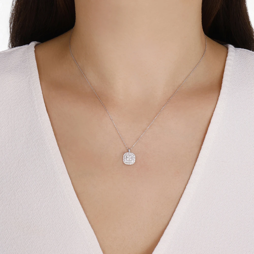 Fantezi Effect Pırlanta Kolye