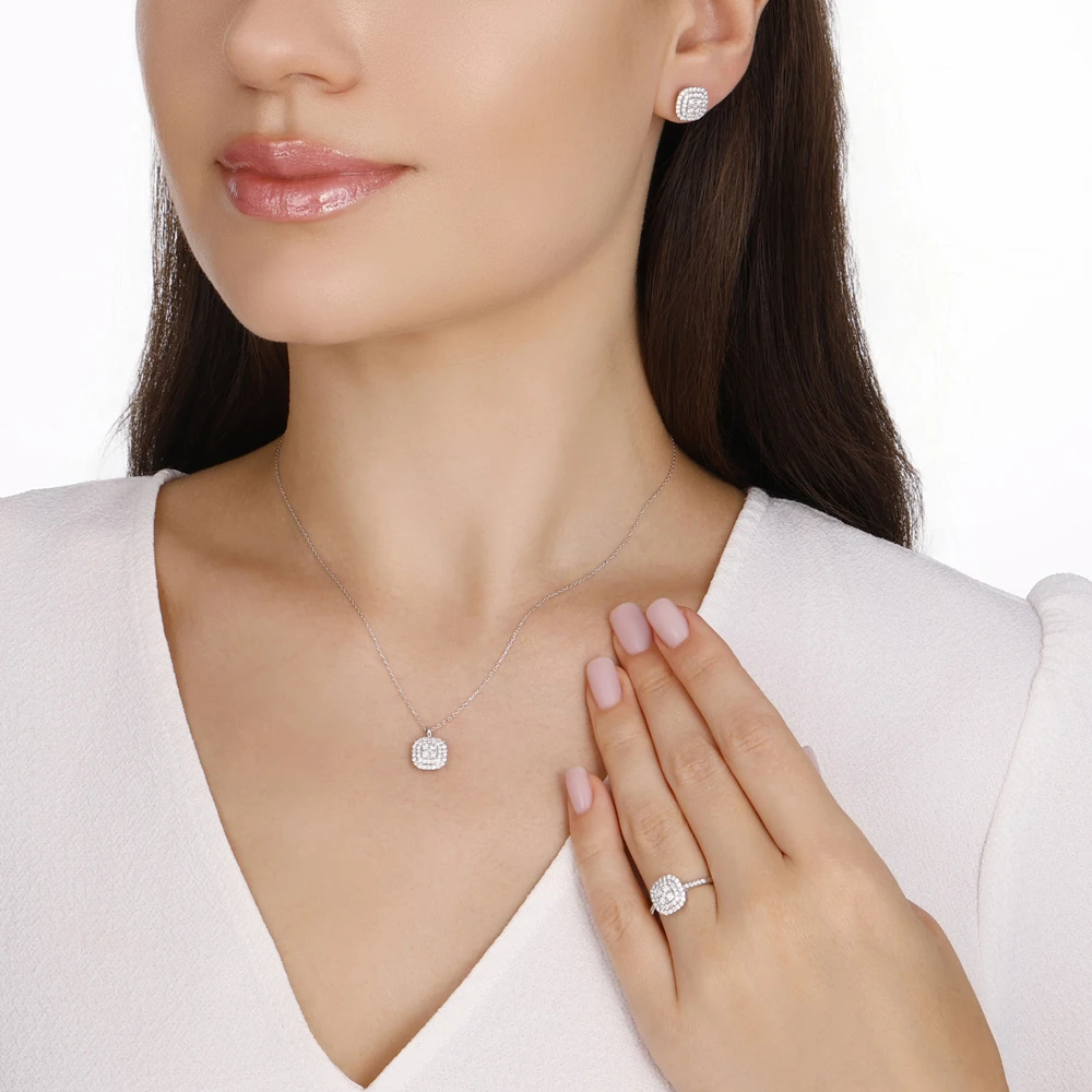 Fantezi Effect Pırlanta Kolye