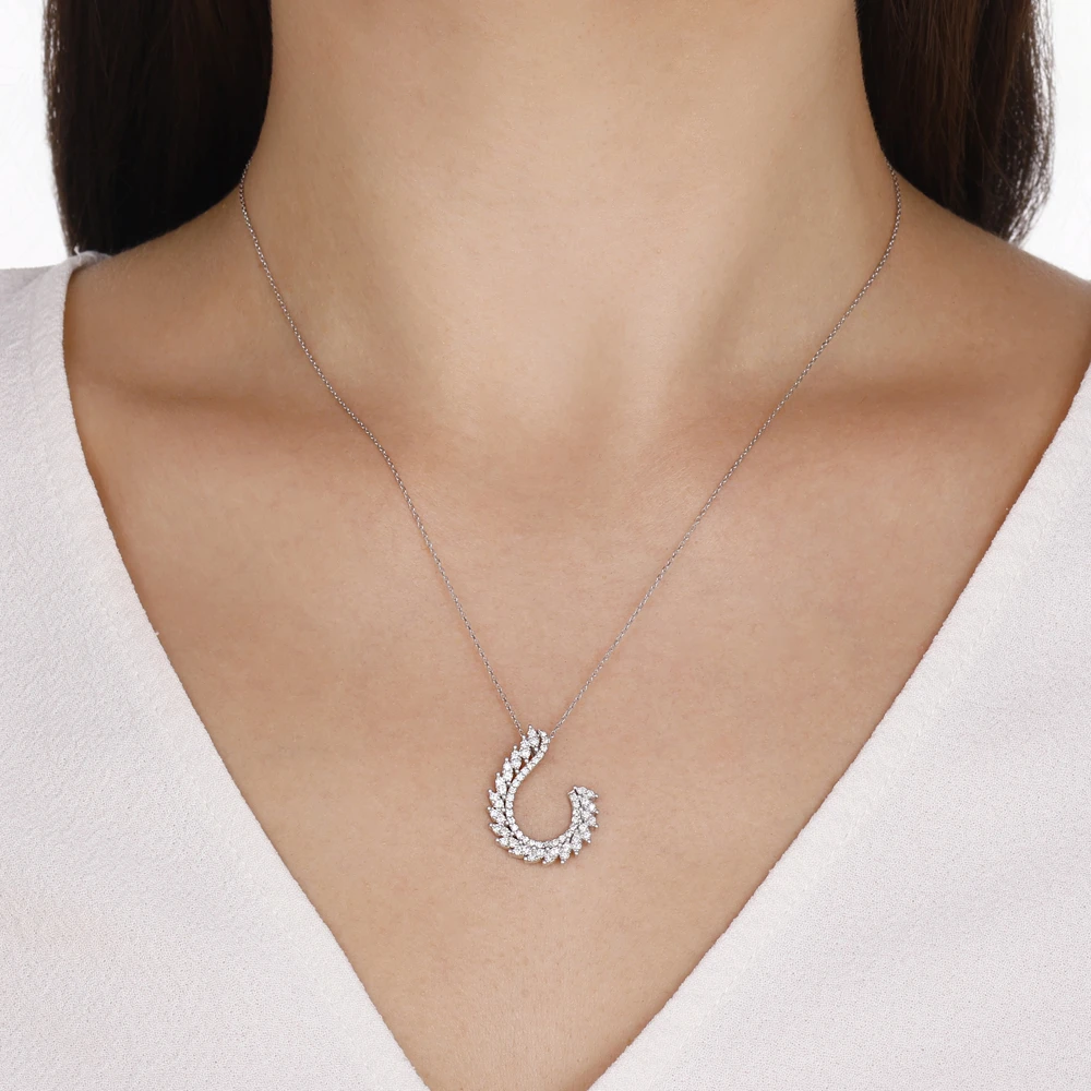 0.55 Karat Damla Model Pırlanta Kolye