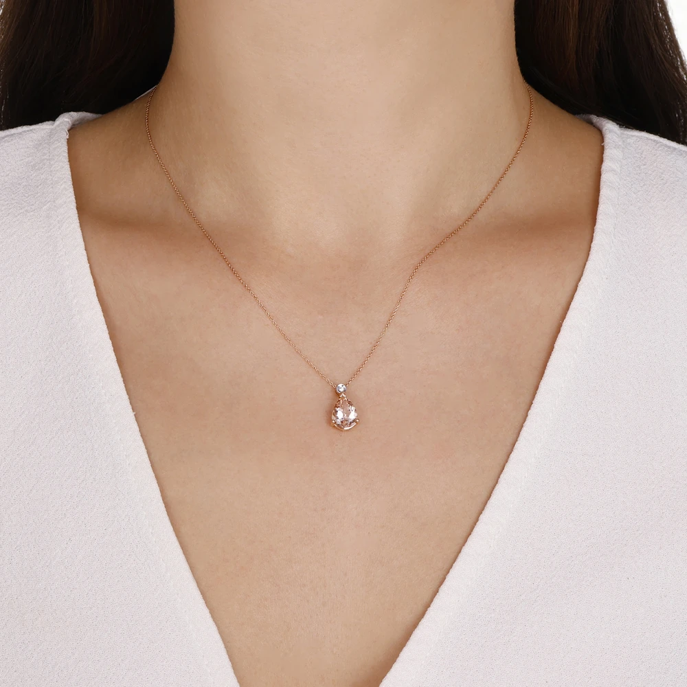 Damla Kesim Morganit Kolye