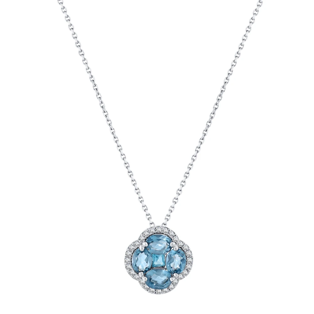 Londan Blue Topaz Şans Kolye