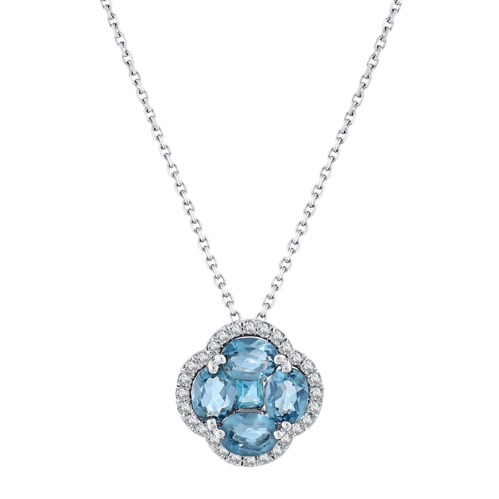 Londan Blue Topaz Şans Kolye