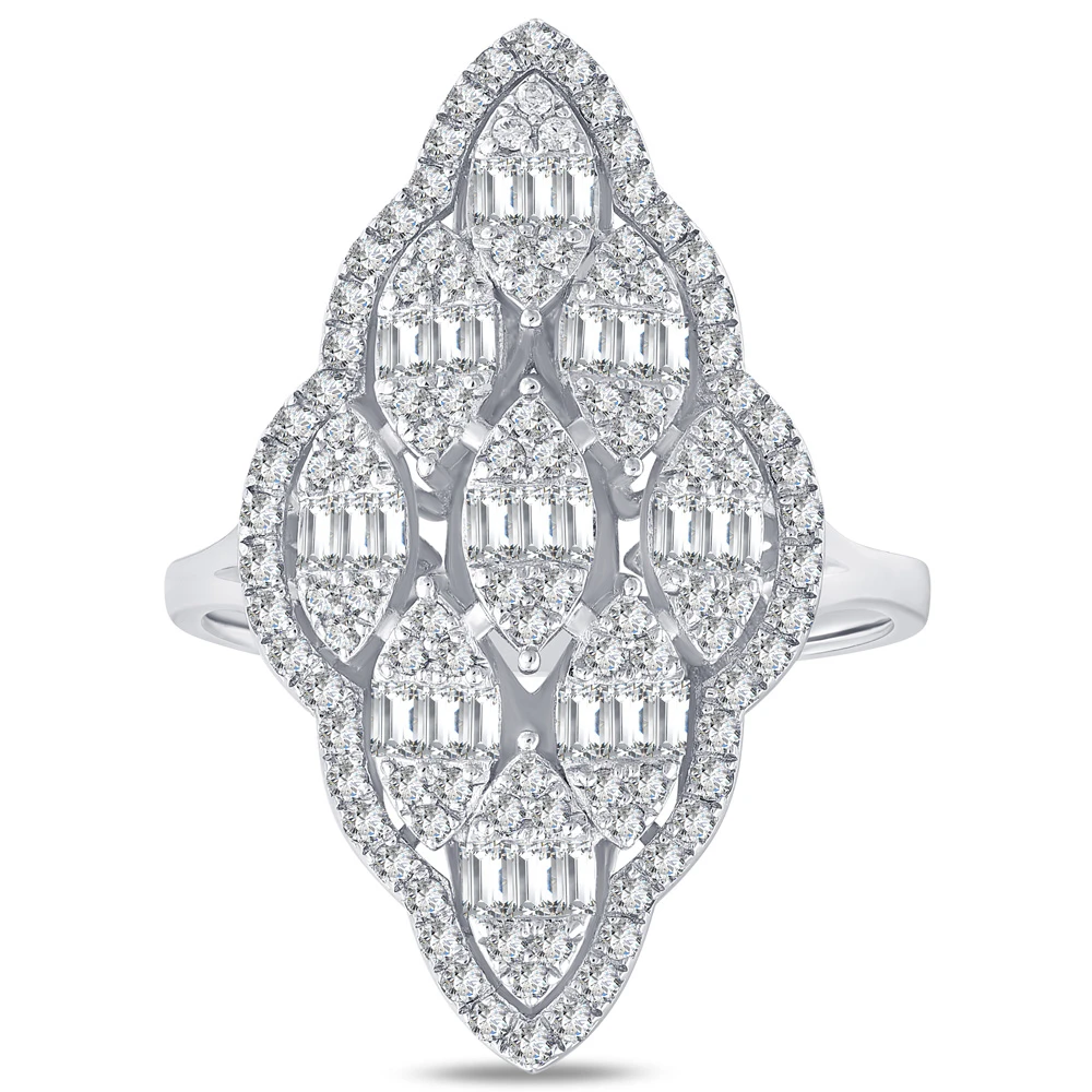 Baget Pırlantalı Tasarım Yüzük