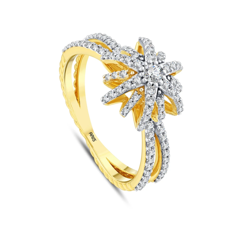 0.50 Karat Pırlanta Güneş Yüzük