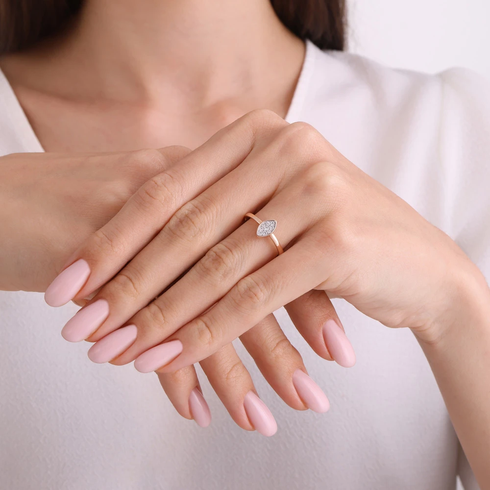 0.12 Karat Pırlanta Effect Yüzük