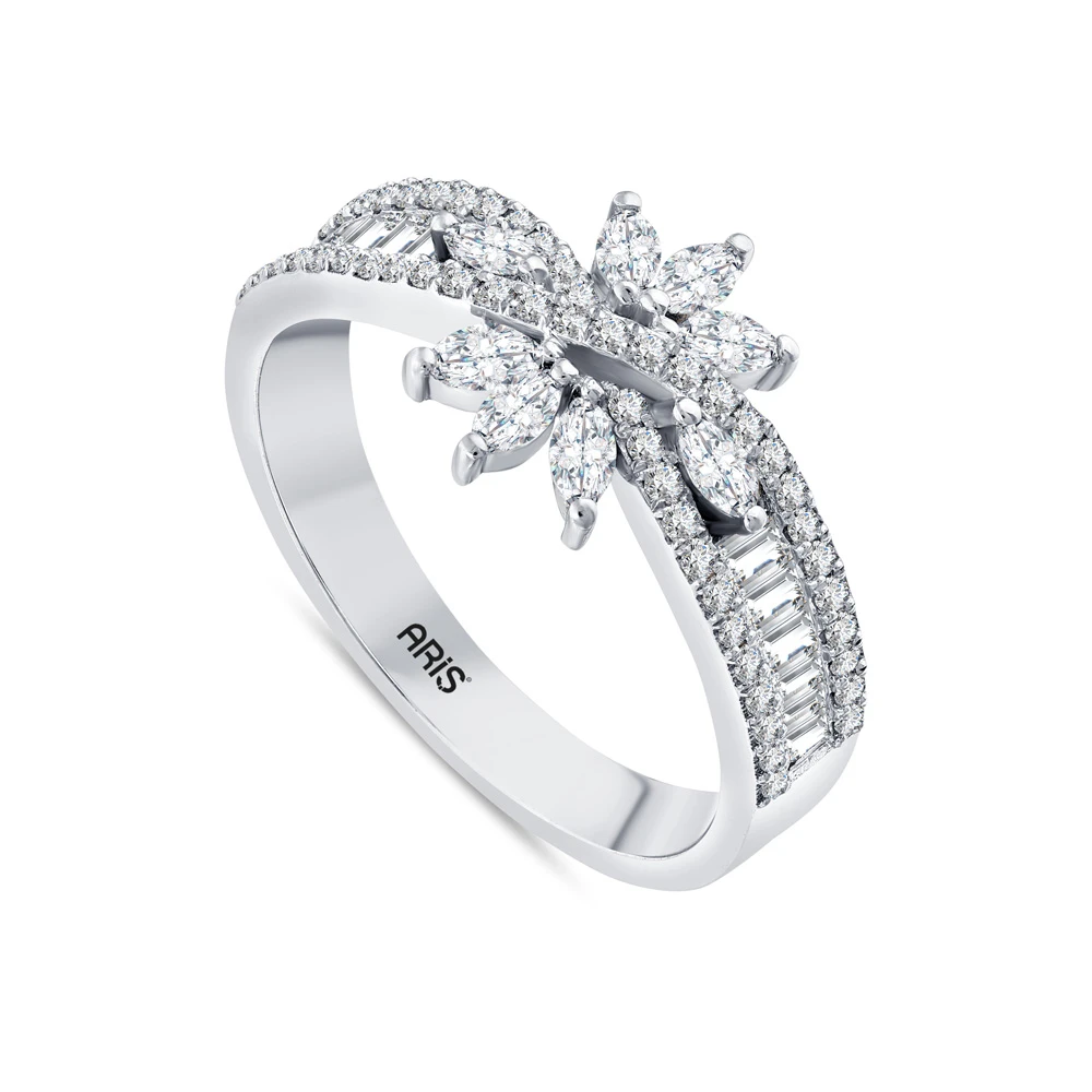 0.73 Karat Bagetli Pırlanta Tasarım Yüzük