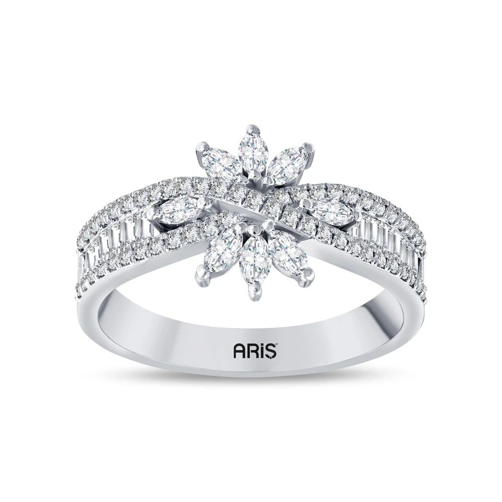 0.73 Karat Bagetli Pırlanta Tasarım Yüzük