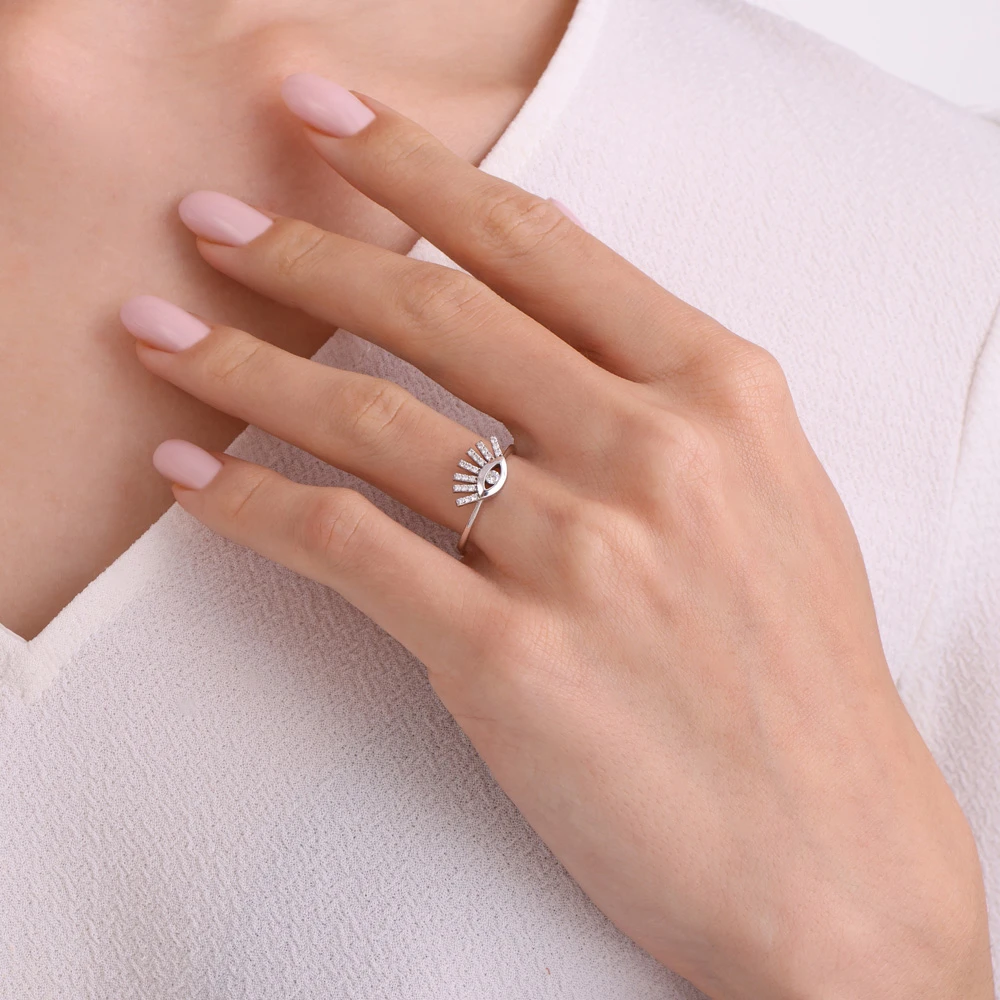 0.15 Karat Pırlanta Göz Yüzük