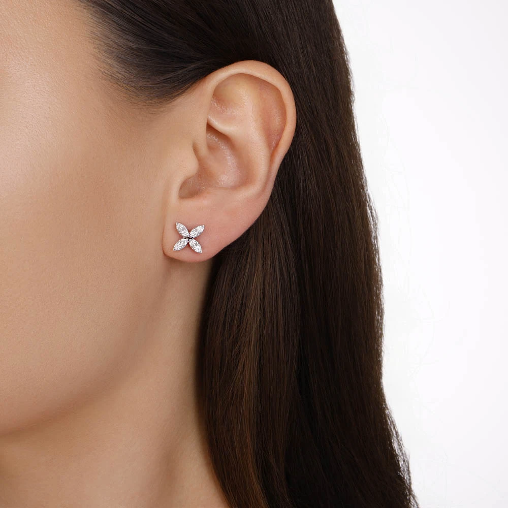 0.40 Karat Pırlanta Küpe