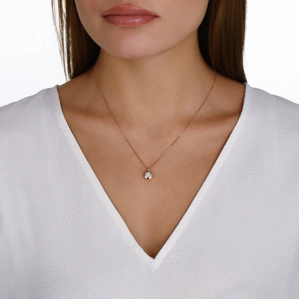 0.07 Karat Effect Pırlanta Kolye