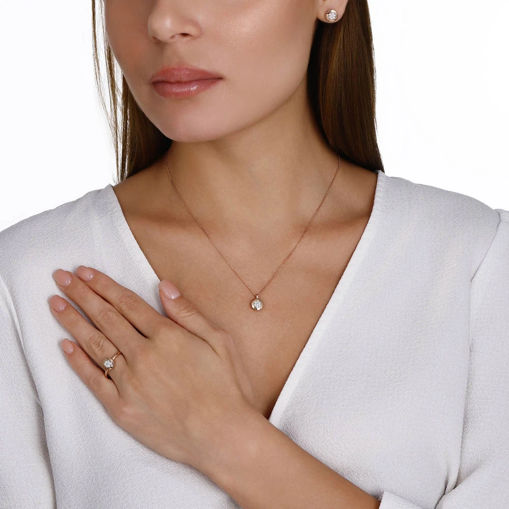 0.07 Karat Effect Pırlanta Kolye