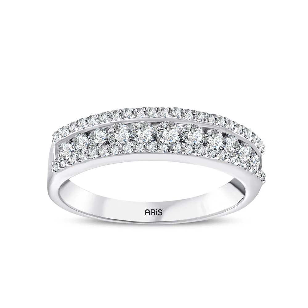 0.68 Karat Yarımtur Pırlanta Yüzük