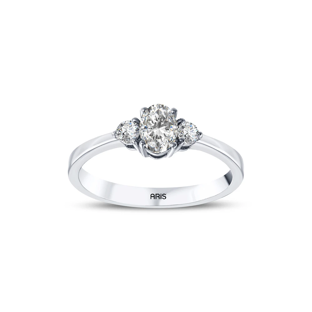 L'oval 0.42 Karat Oval Kesim Pırlanta Yüzük