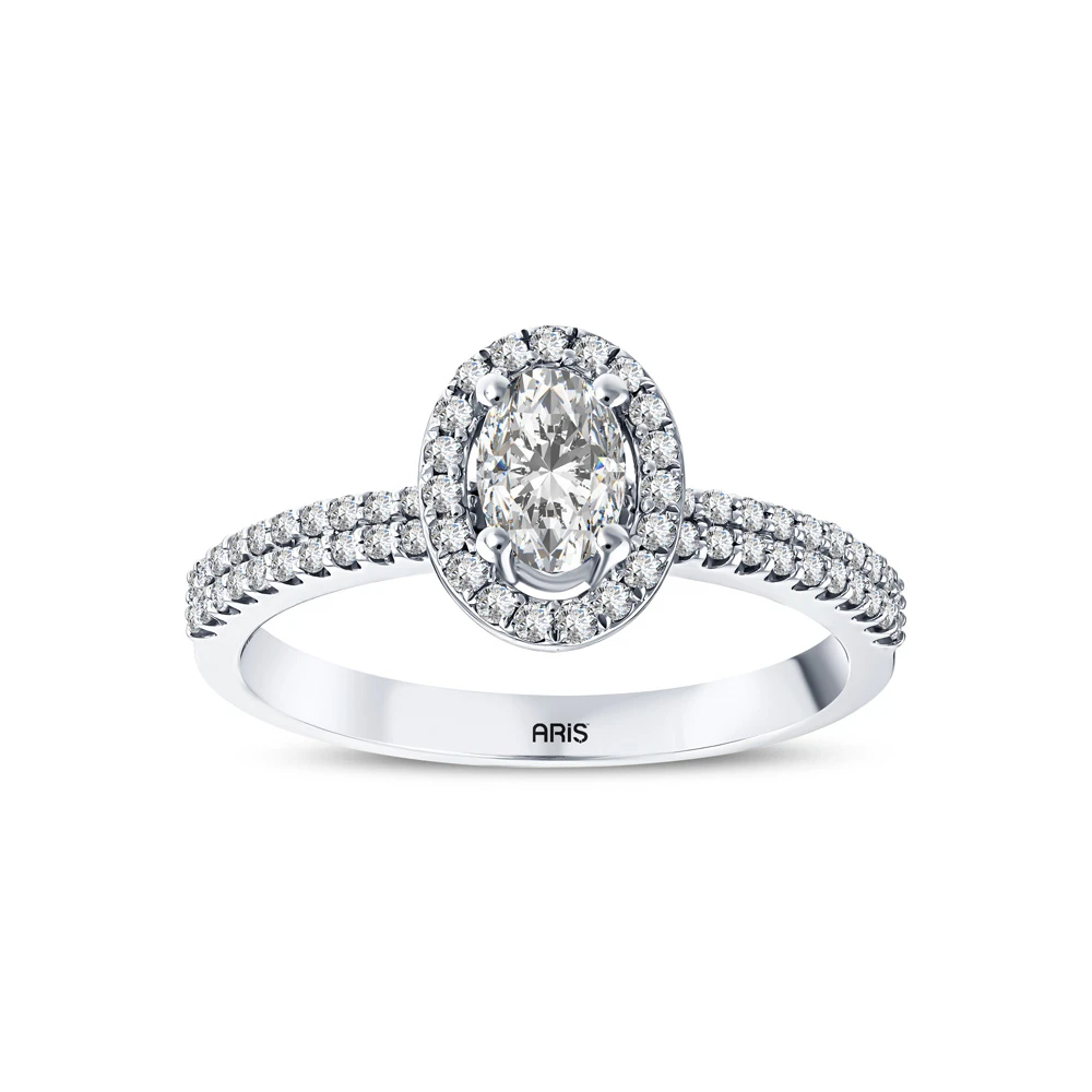 L'oval 0.61 Karat Oval Pırlanta Tektaş Yüzük