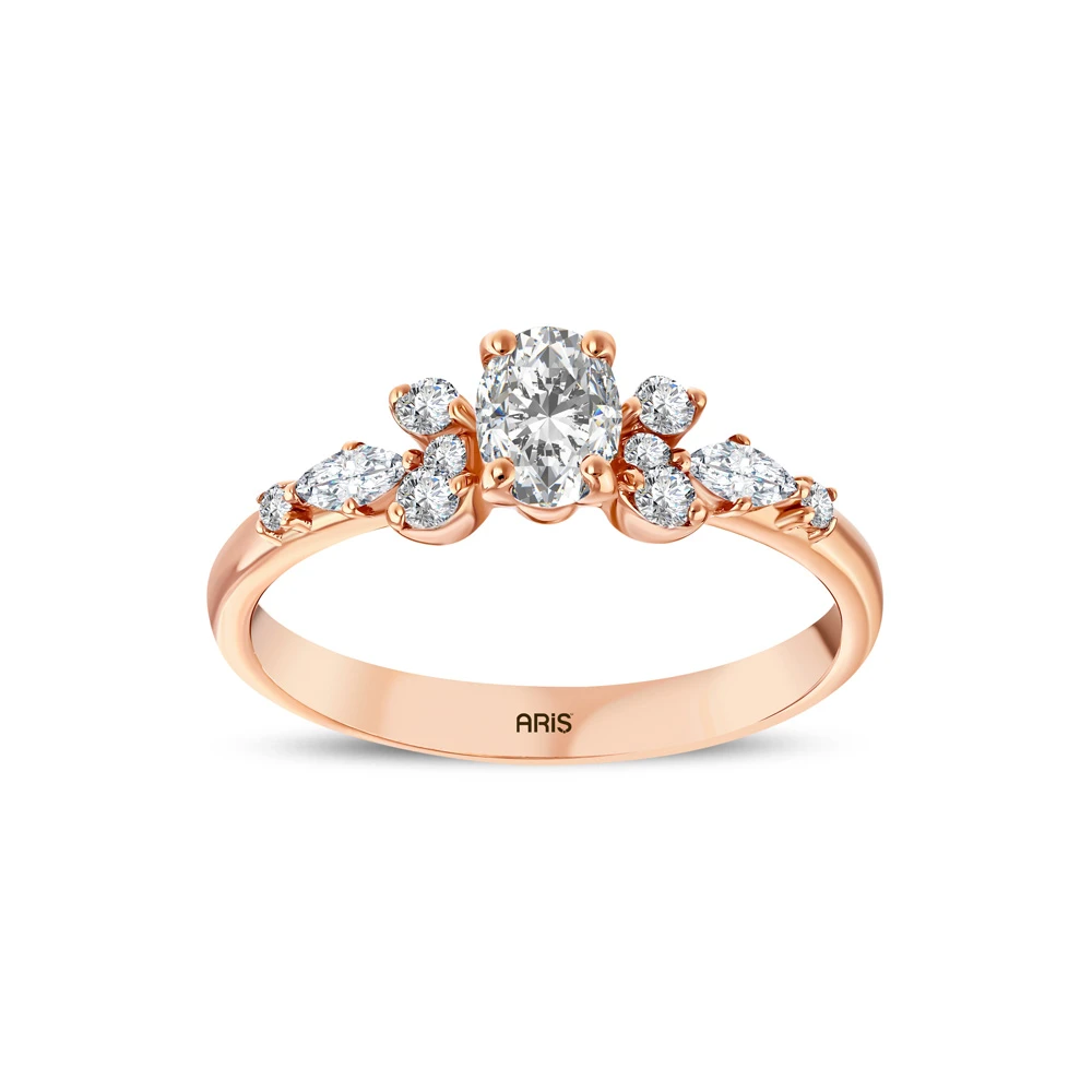 L'oval 0.59 Karat Oval Kesim Pırlanta Yüzük