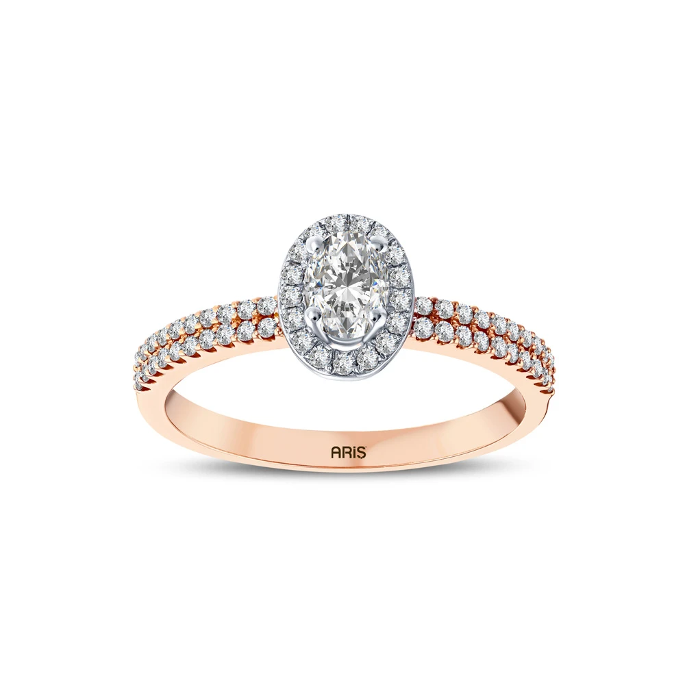 L'oval 0.57 Karat Oval Kesim Fantezi Yüzük