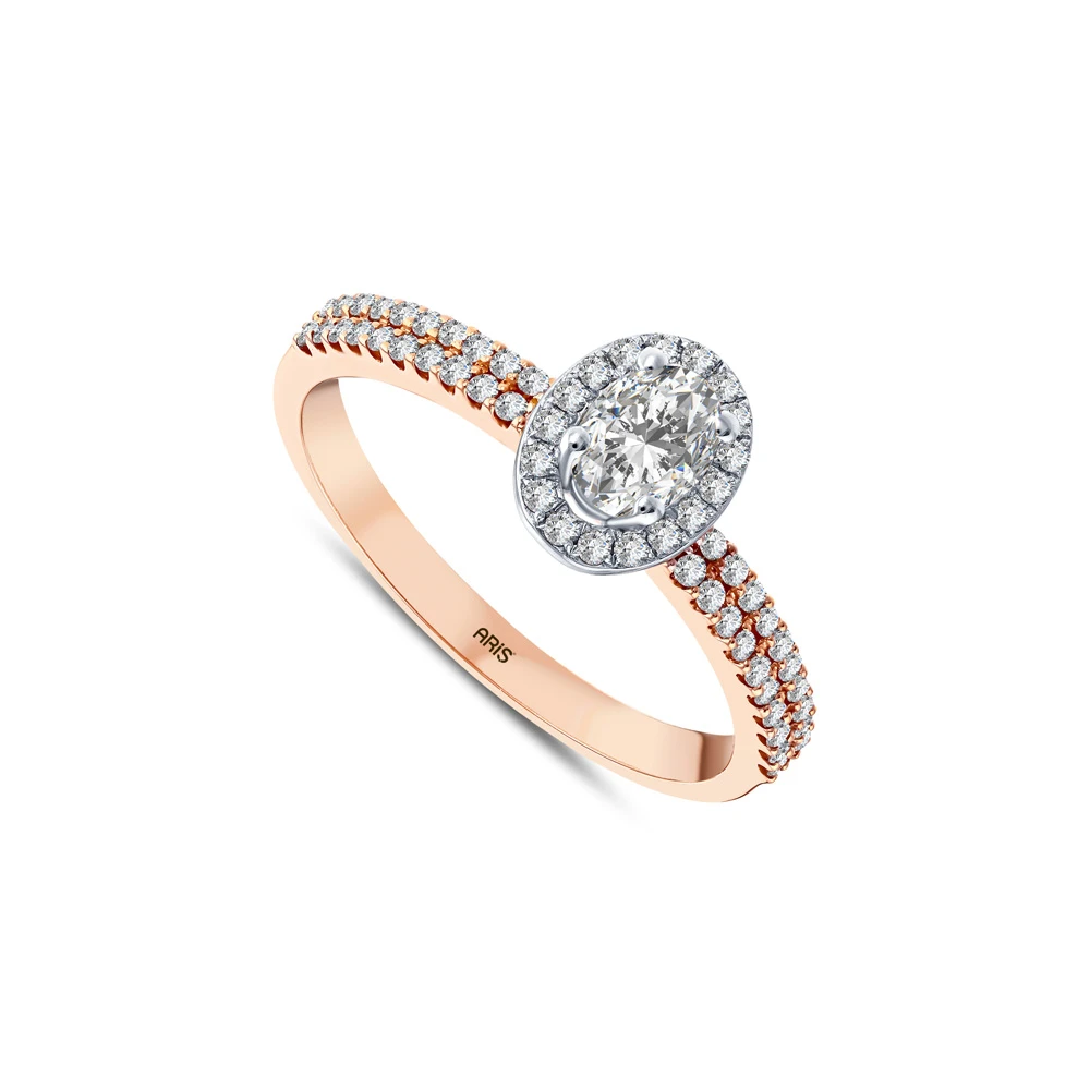 L'oval 0.57 Karat Oval Kesim Fantezi Yüzük