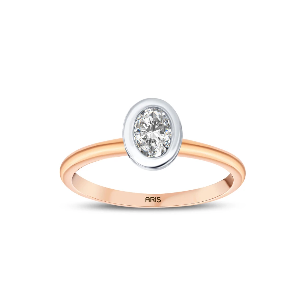 L'oval 0.39 Karat Oval Pırlanta Tektaş Yüzük