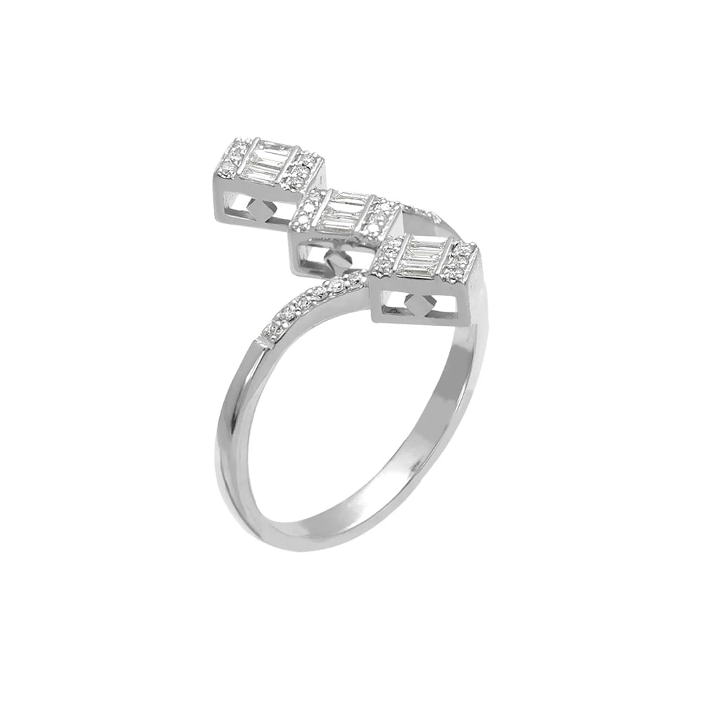 Fantezi Tride Baget Pırlanta Yüzük