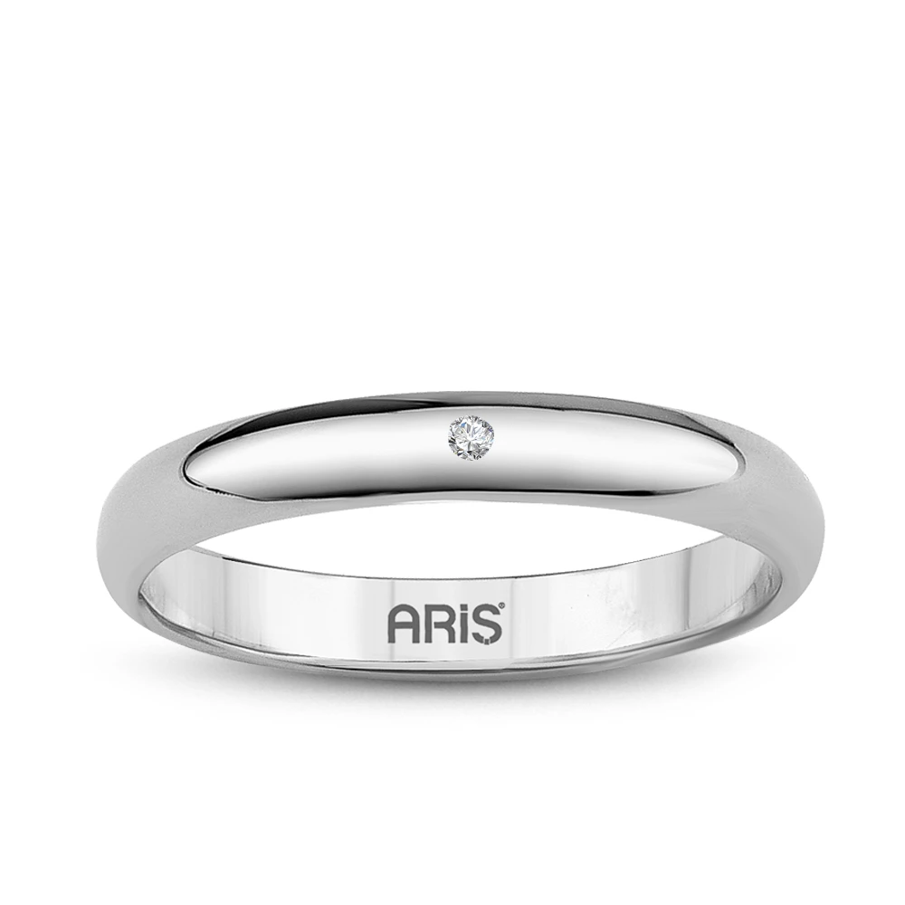 Altın Evlilik Alyansı Bombeli Kadın Modeli