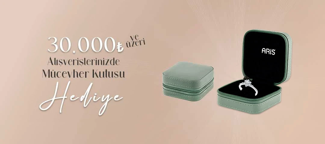 30.000TL üzeri Mücevher Kutusu Hediye!