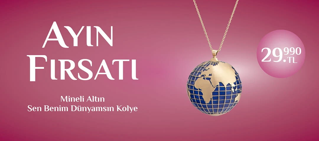 Ariş Ayın Pırlantası Pırlanta Dünya Kolye