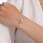 0.57 Karat Pırlanta Baget Bileklik