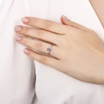 0.54 Karat Oval Tanzanit Yüzük