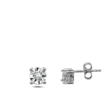 Pırlanta Tektaş Miracle Küpe (0.50 Ct. Görünüm)