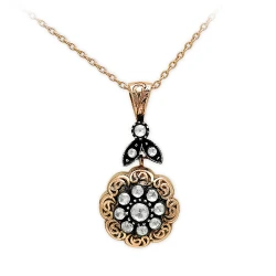 0.22 Karat Elmas Altın Kolye