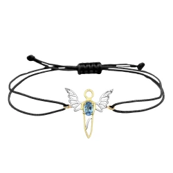 Güç Meleği Mavi Topaz Altın Bileklik (Sandalfon)