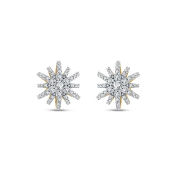 0.57 Karat Pırlanta Güneş Küpe