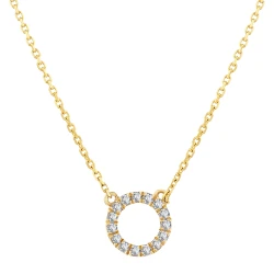 Çember Model Pırlanta Kolye