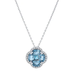 Londan Blue Topaz Şans Kolye