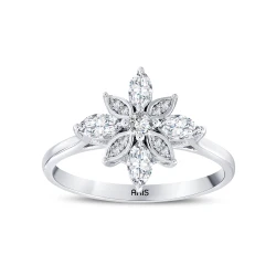 0.53 Karat Pırlanta Kristal Yüzük