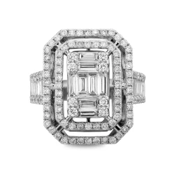 1.03 Karat Baget Pırlanta Yüzük