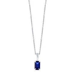 Emerald Kesim Safir Kolye