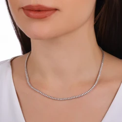 4.00 Karat Pırlanta Su Yolu Gerdanlık