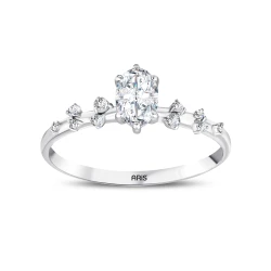 0.35 Karat Oval Kesim Pırlanta Tektaş Yüzük