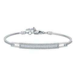 0.82 Karat Pırlanta Baget Kelepçe Bileklik