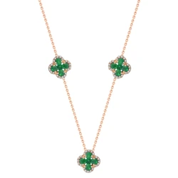 Zümrüt Şans Pırlanta Kolye