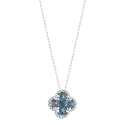 London Blue Topaz Pırlanta Kolye