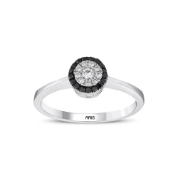 Siyah ve Beyaz Pırlanta Yüzük