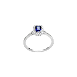 0.56 Karat Safir Pırlanta Yüzük