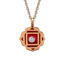 Pırlanta Kök Çakra (Muladhara) Mineli Altın Kolye Pırlanta Kök Çakra (Muladhara) Mineli Altın Kolye