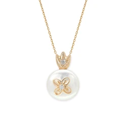 Pırlanta İnci Varlık Sembolü Kolye Adinkra