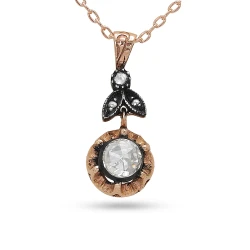 0.16 Karat Elmas Tektaş Kolye